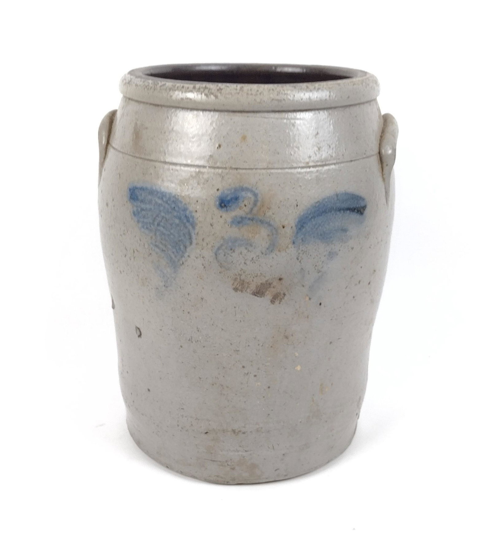 3 Gallon Cobalt Decorated Stoneware Crock (1 of 3)