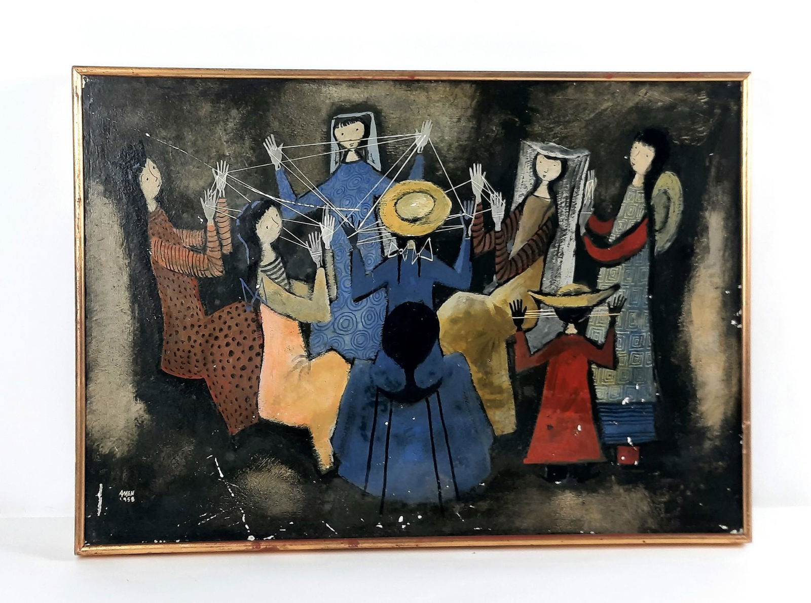 Irving Amen Cats Cradle Painting (1 of 6)