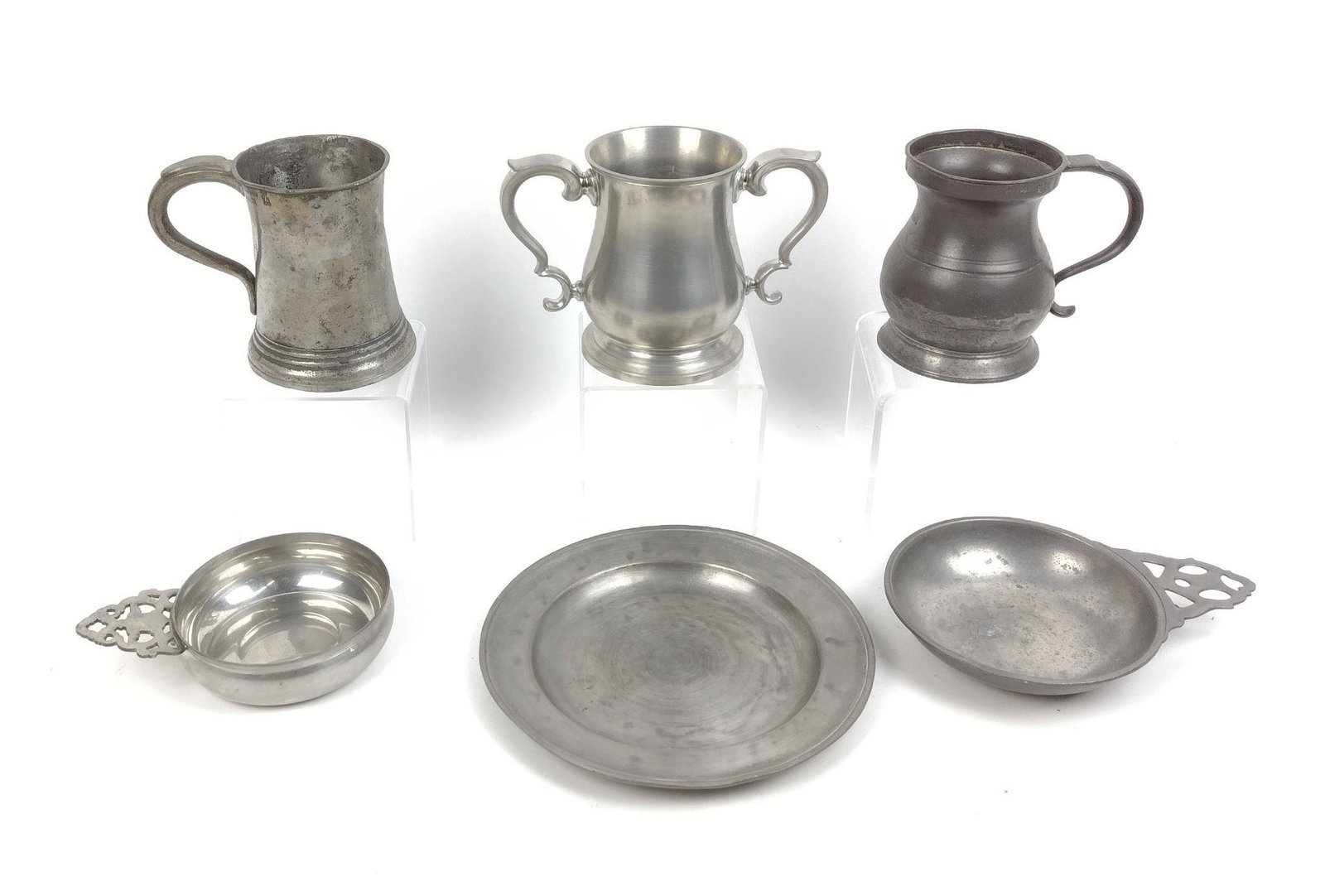 6 Pcs Pewter incl Williamsburg and English (1 of 6)