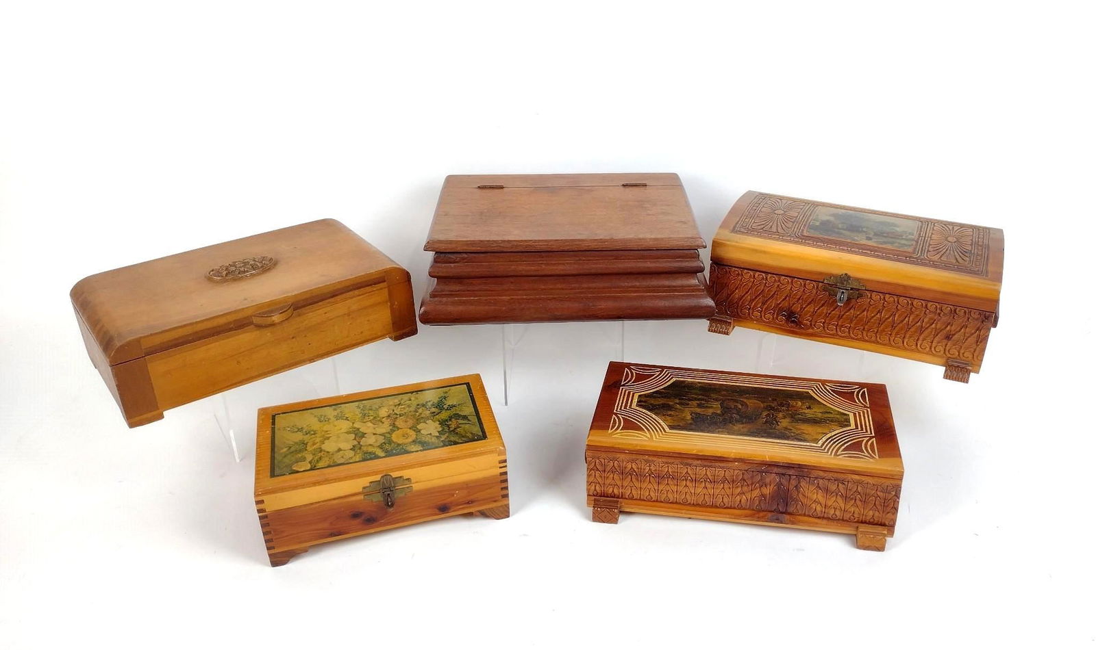 5 Wooden Trinket Boxes (1 of 15)