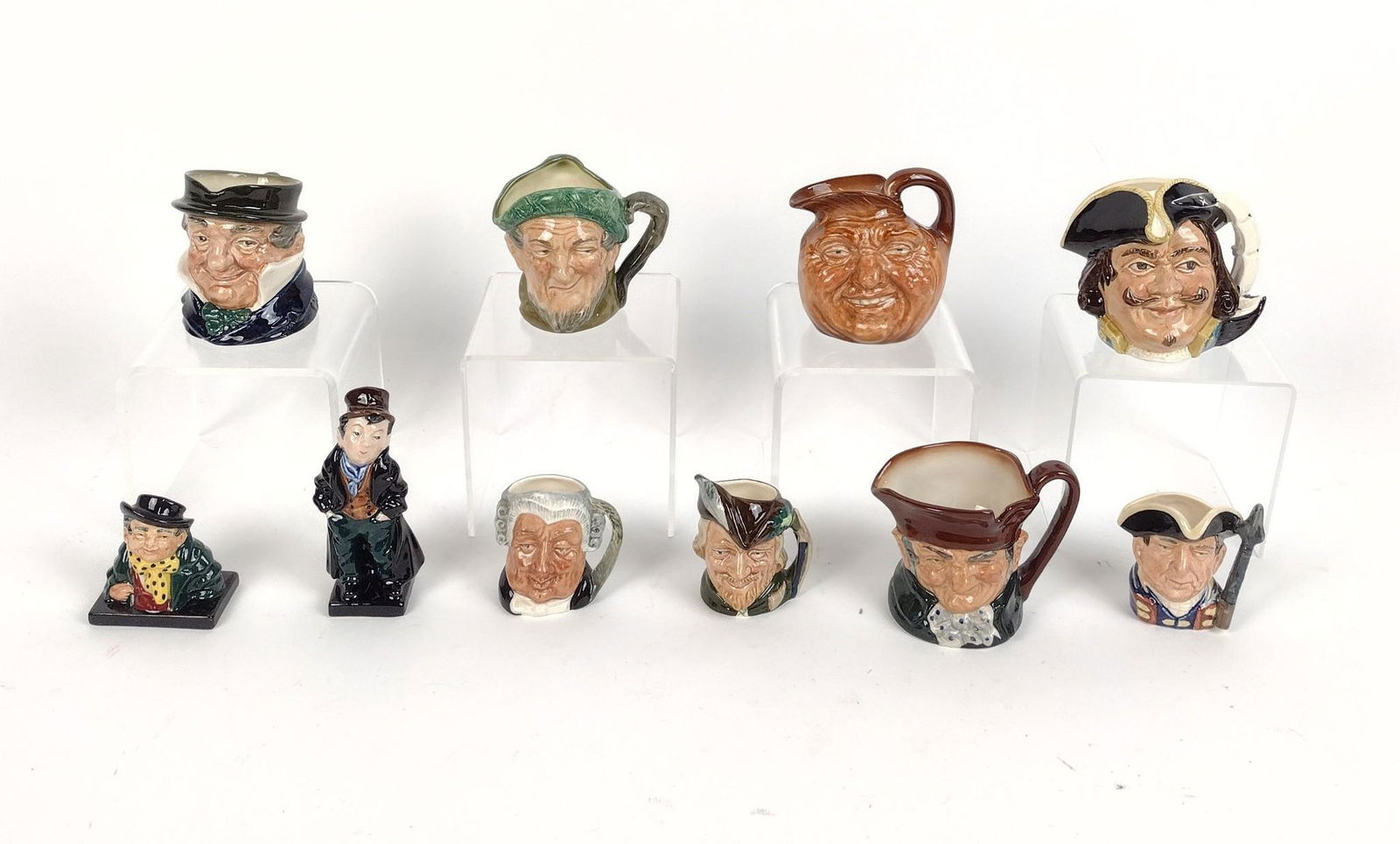 10 Royal Doulton Character Mugs incl Old Charley (1 of 10)