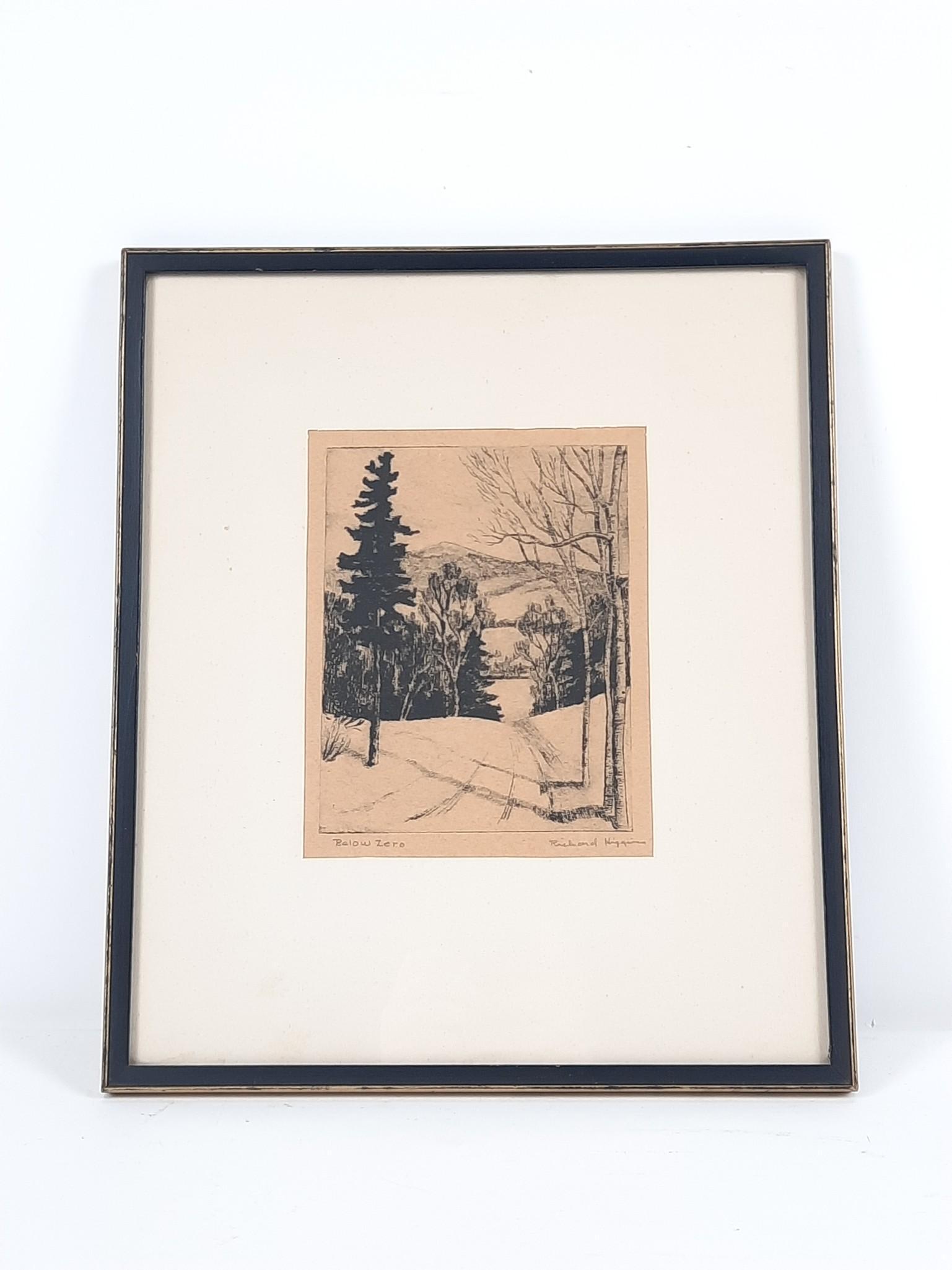 Richard Higgins "Below Zero" Etching (1 of 3)