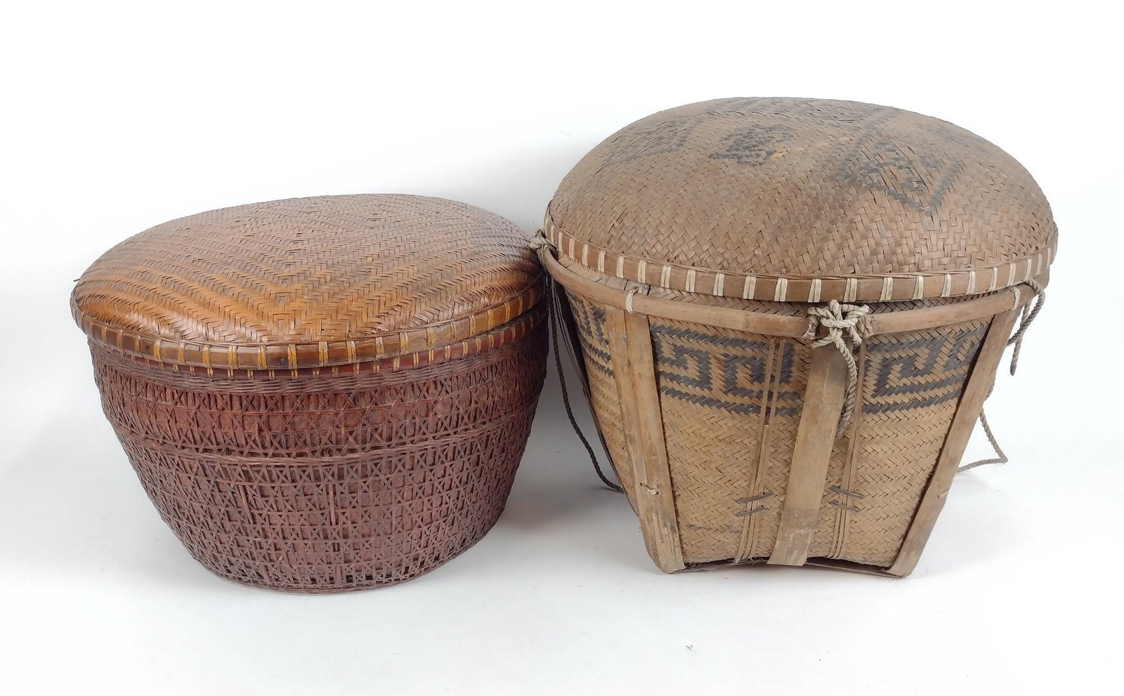 2 Chinese Woven Oversized Baskets (1 of 3)