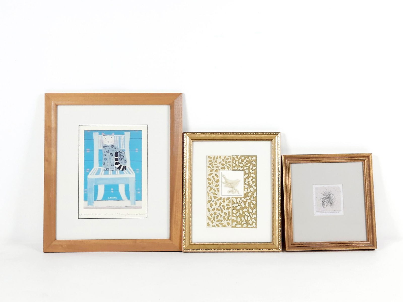 3 Prints incl Laura Fiume Sitting Cat (1 of 4)