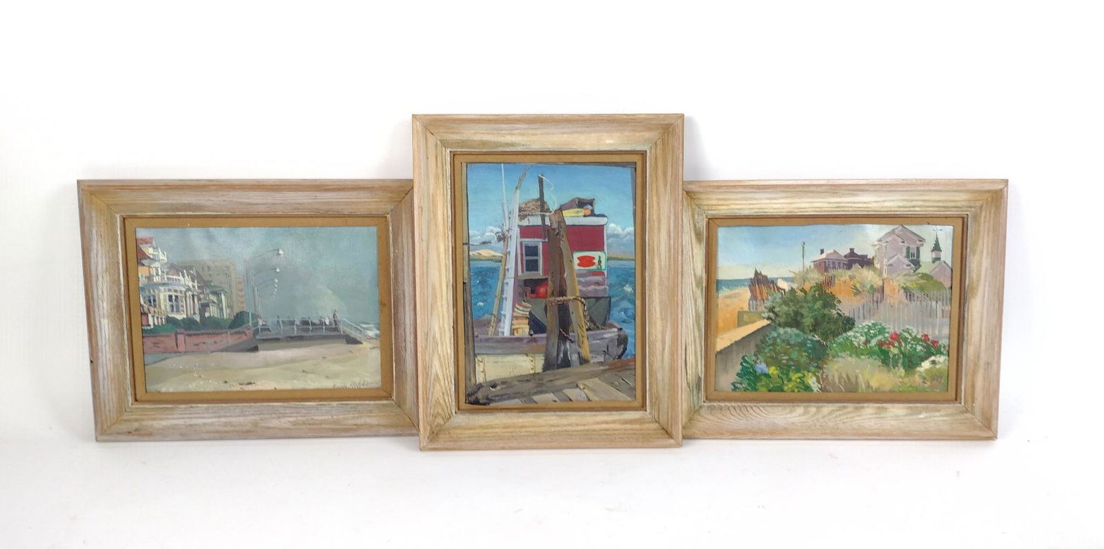 3 Seascape Paintings incl Kevin Flectch (1 of 8)