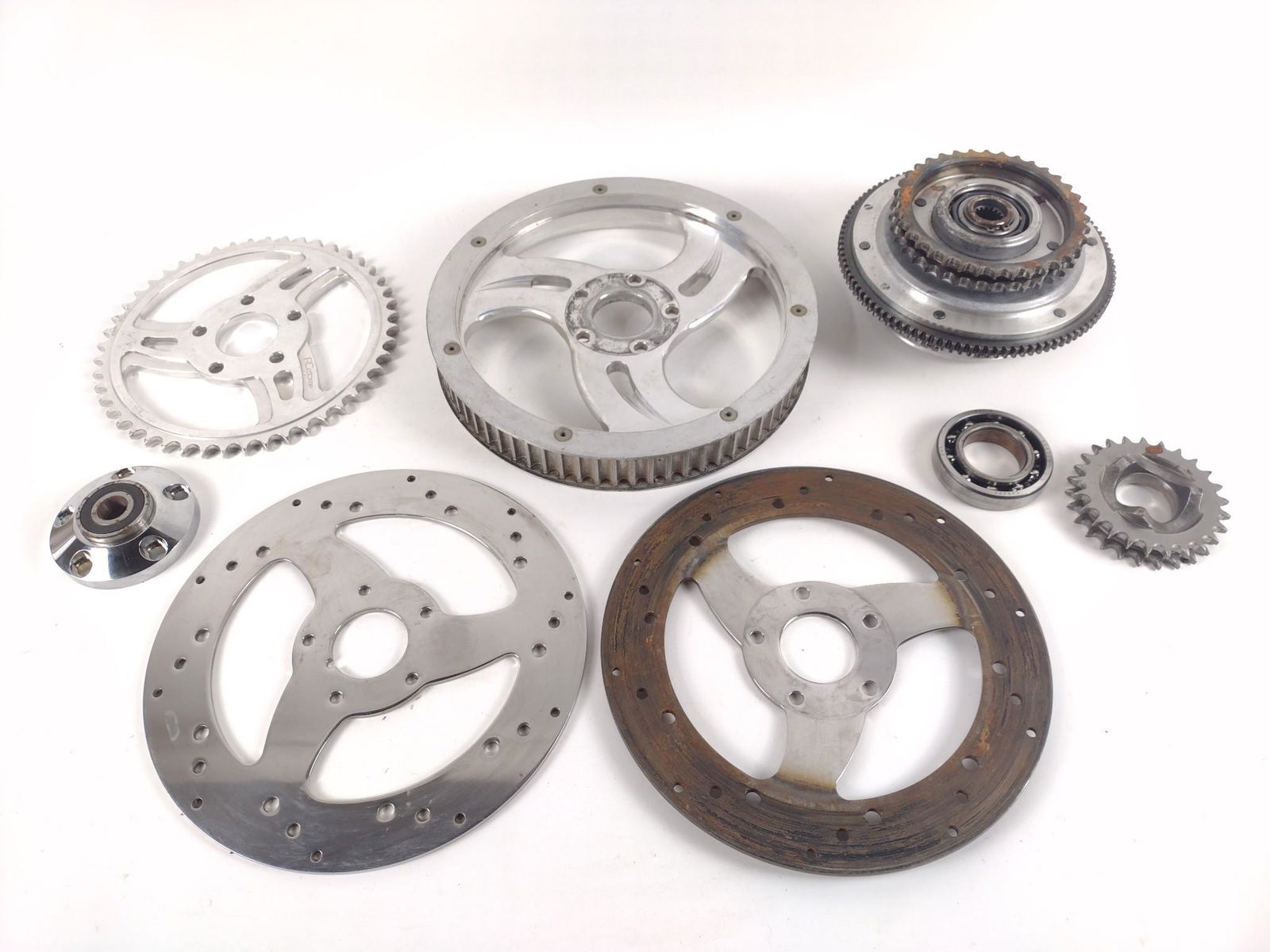 8 Motorcycle Drive Wheel Parts Incl gears (1 of 10)