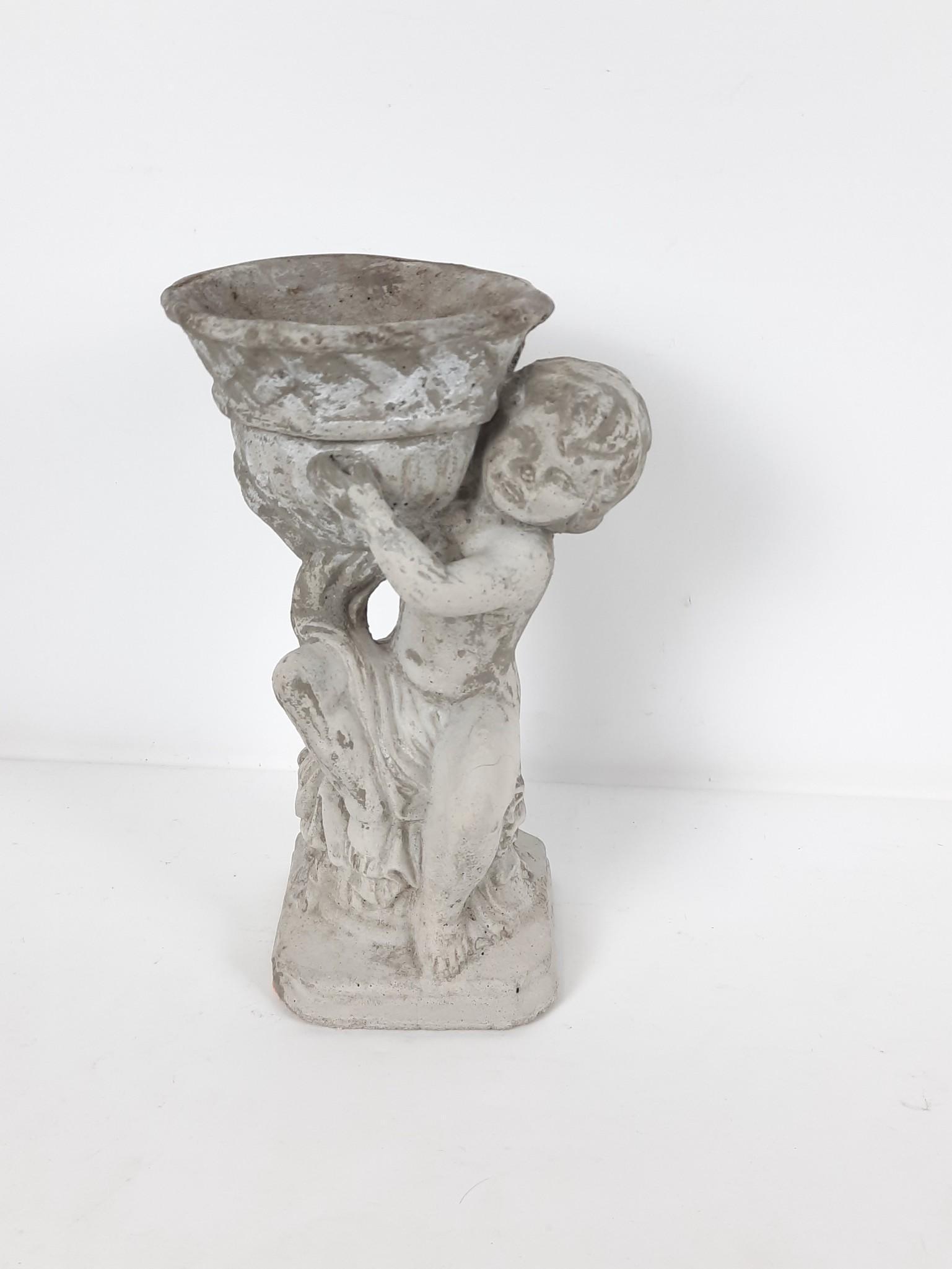 Cement Figural Planter (1 of 3)