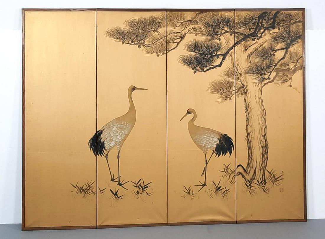 4 Panel Asian Screen (1 of 6)