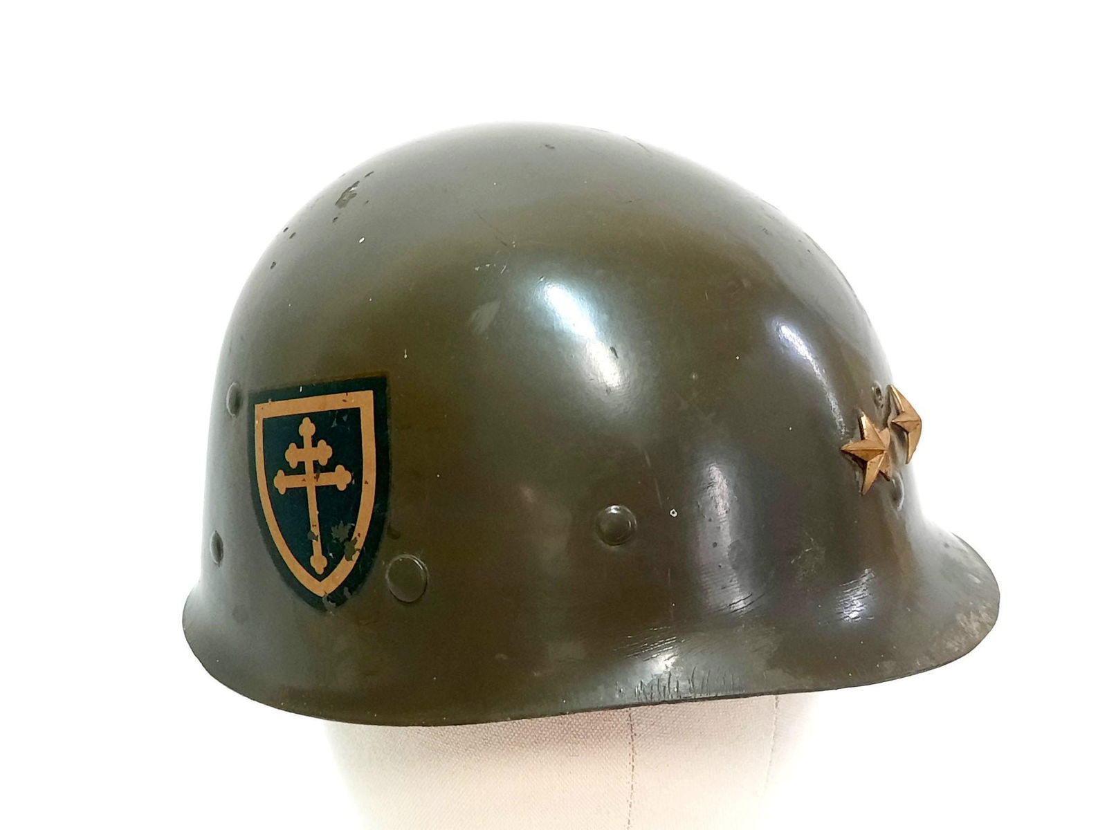 Albert H. Stackpole's 79th Infantry 2 Star General Helmet Liner (1 of 5)