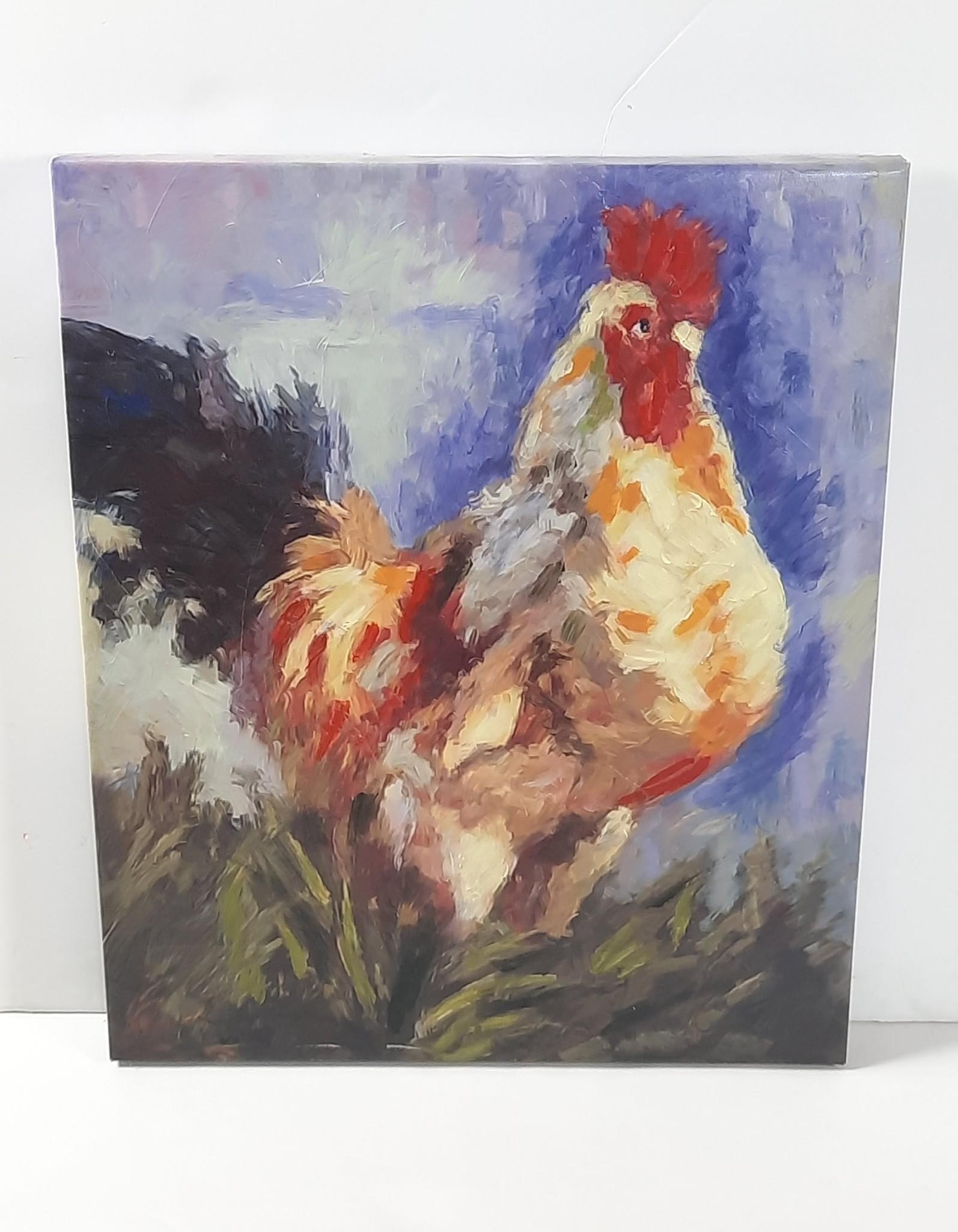 Rooster Print on Canvas (1 of 1)