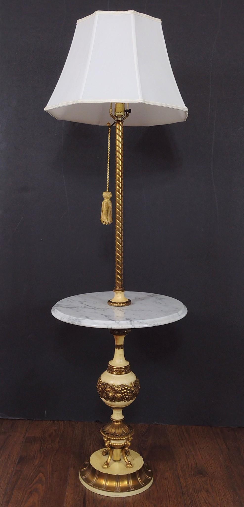Italian Marble Top Lamp Table (1 of 5)