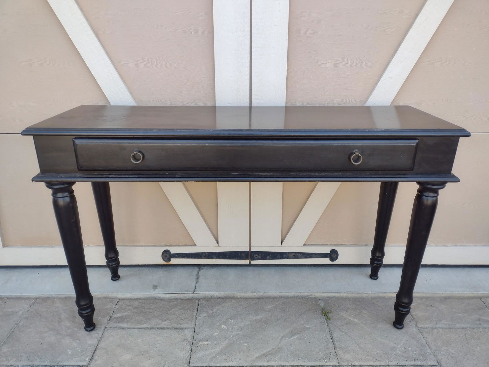Black Single Drawer Sofa Table (1 of 6)