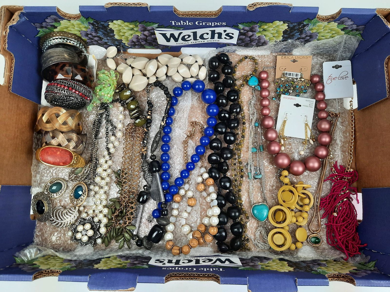 Large Lot of Costume Jewelry incl Bangle Bracelets (1 of 3)