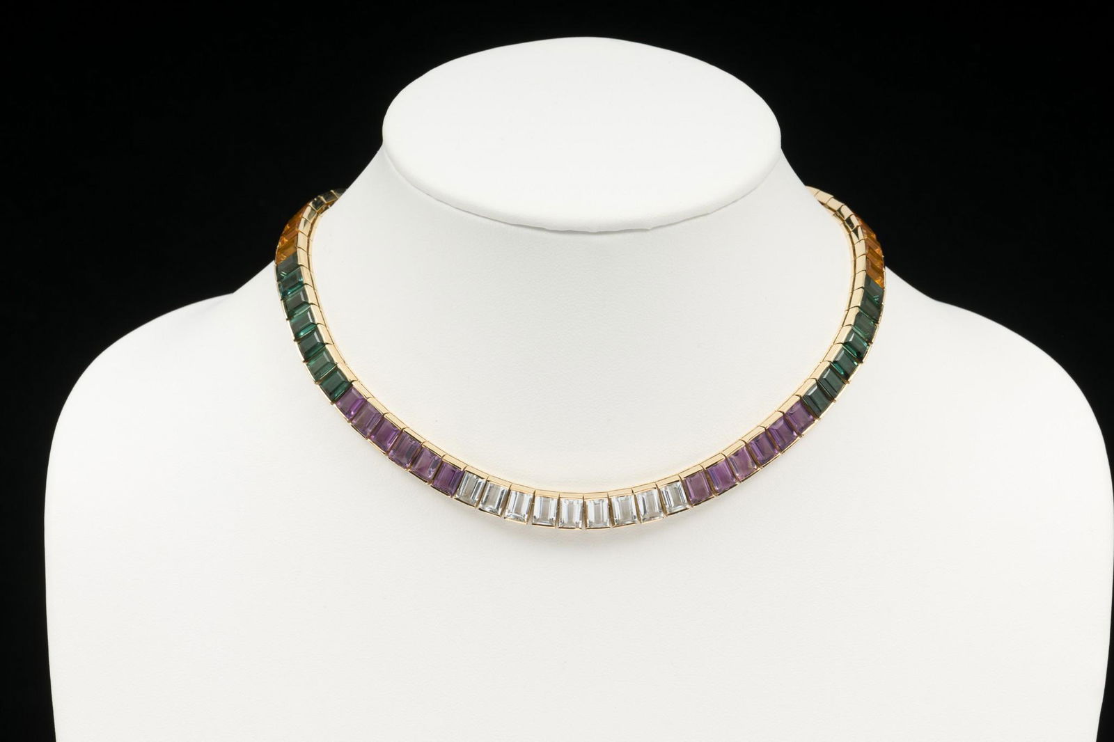 14K Gold & Multi-Gem Necklace (1 of 4)