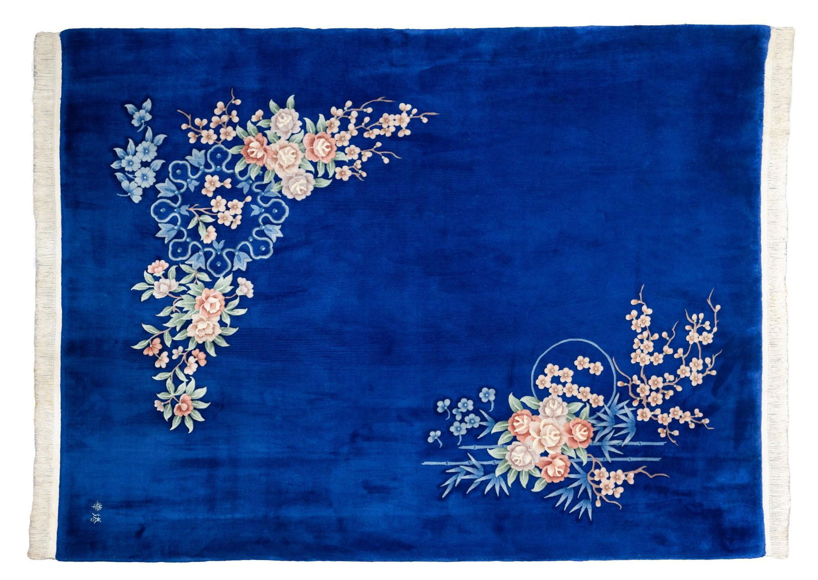 Chinese Nichols Blue Room Size Rug (1 of 9)