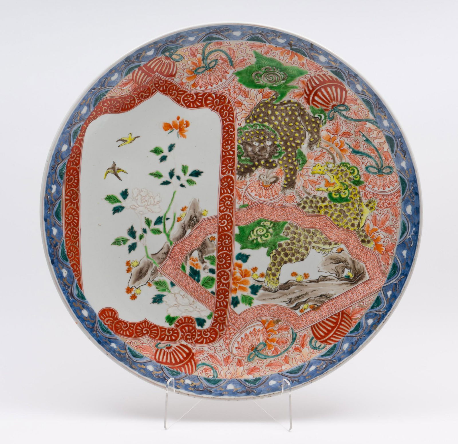 Large 19th C Imari Charger (1 of 10)