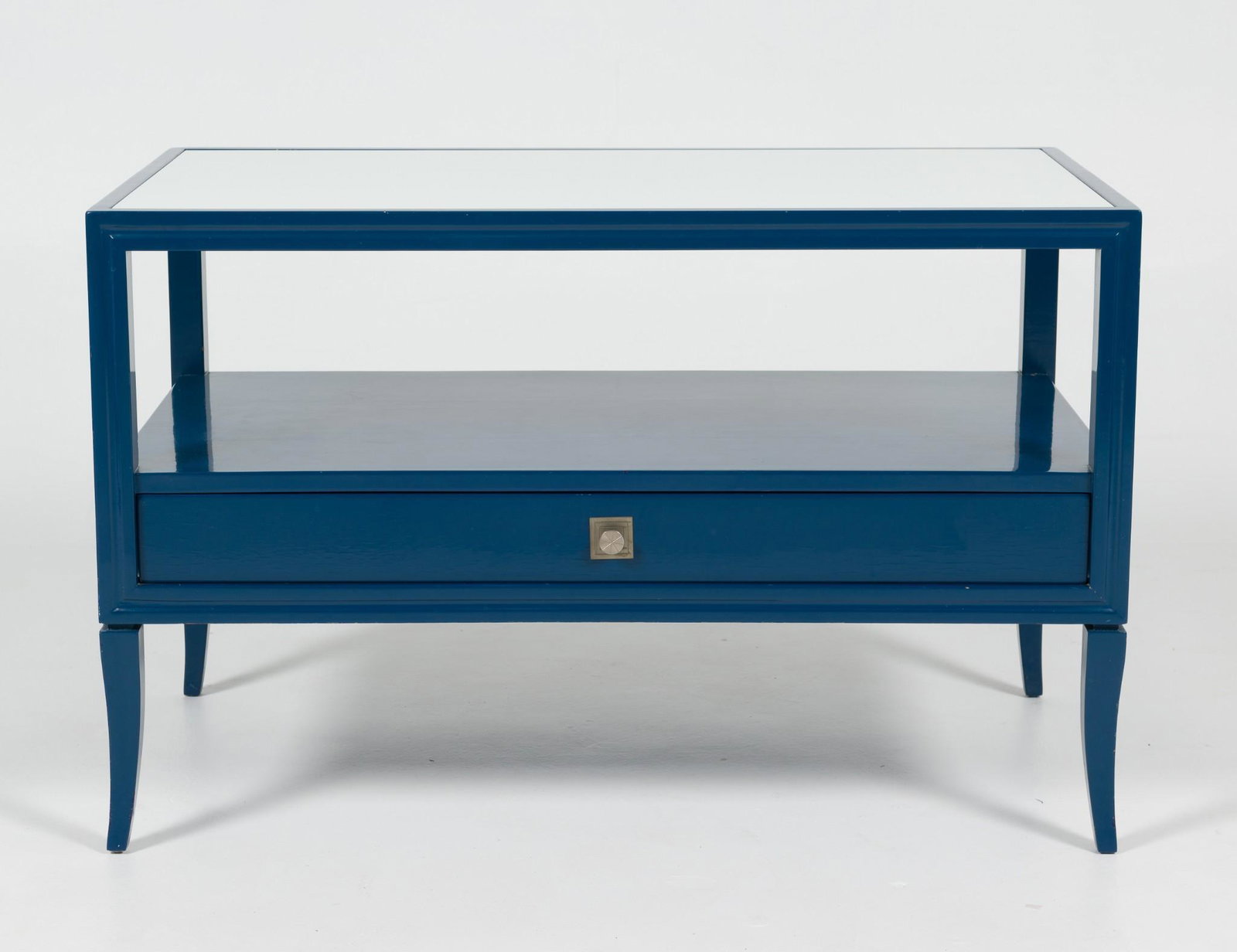 Parzinger Blue Table with Drawer (1 of 6)