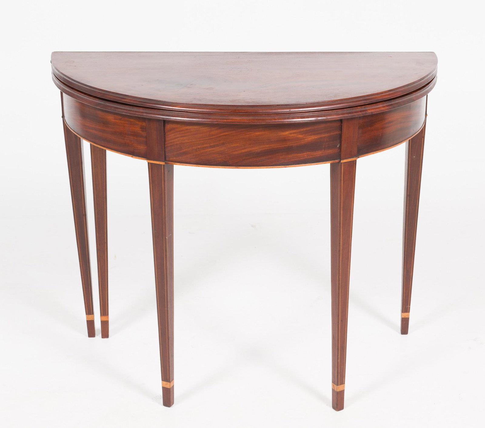 C. 1800 American Hepplewhite Card Table (1 of 12)
