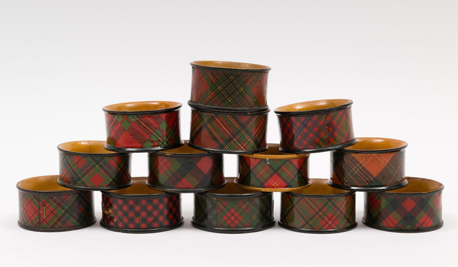 13 Tartan Ware Napkin Rings (1 of 8)