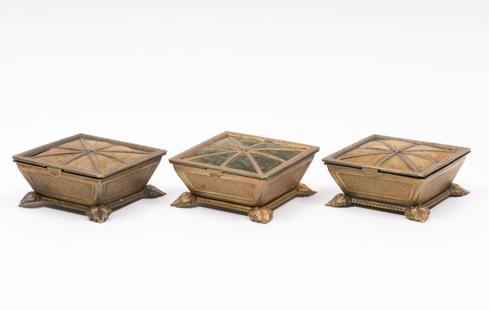 3 19th C Brass W. Avery & Son Queen's Footstool Needle Cases (1 of 4)