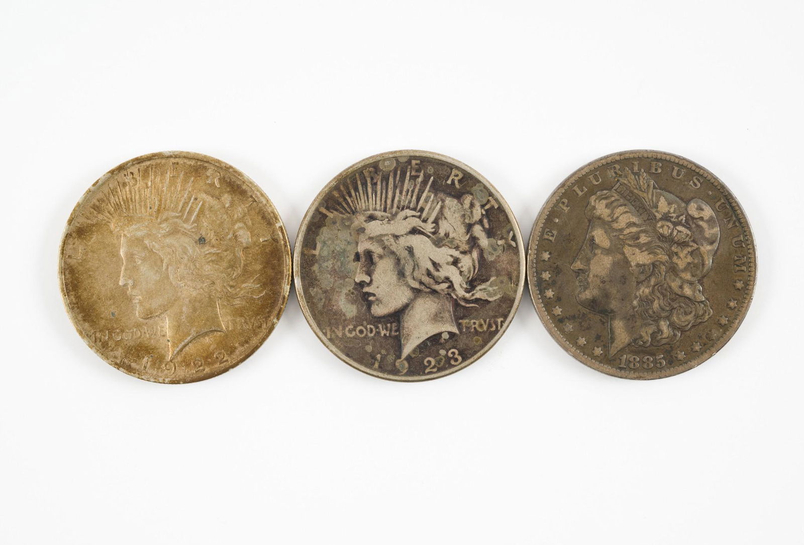 3 US Silver Dollars (1 of 2)