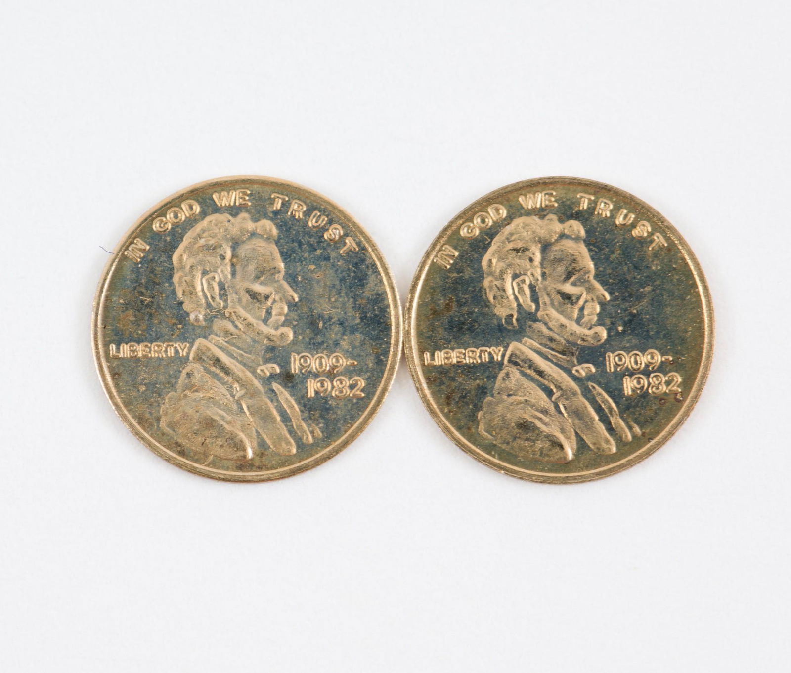2 Mini 14k Gold Pennies (1 of 2)