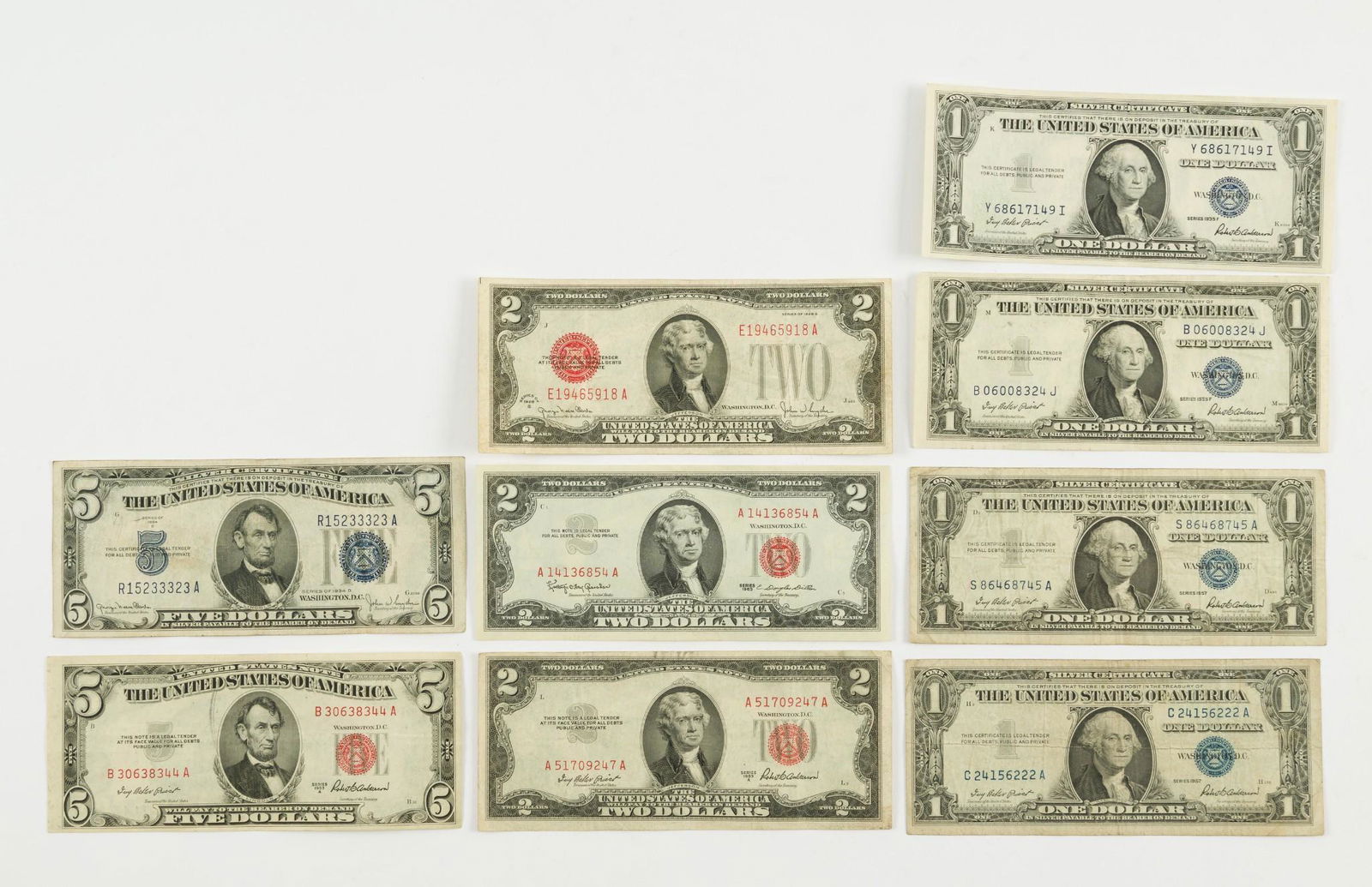 9 U.S. Currency Notes (1 of 6)