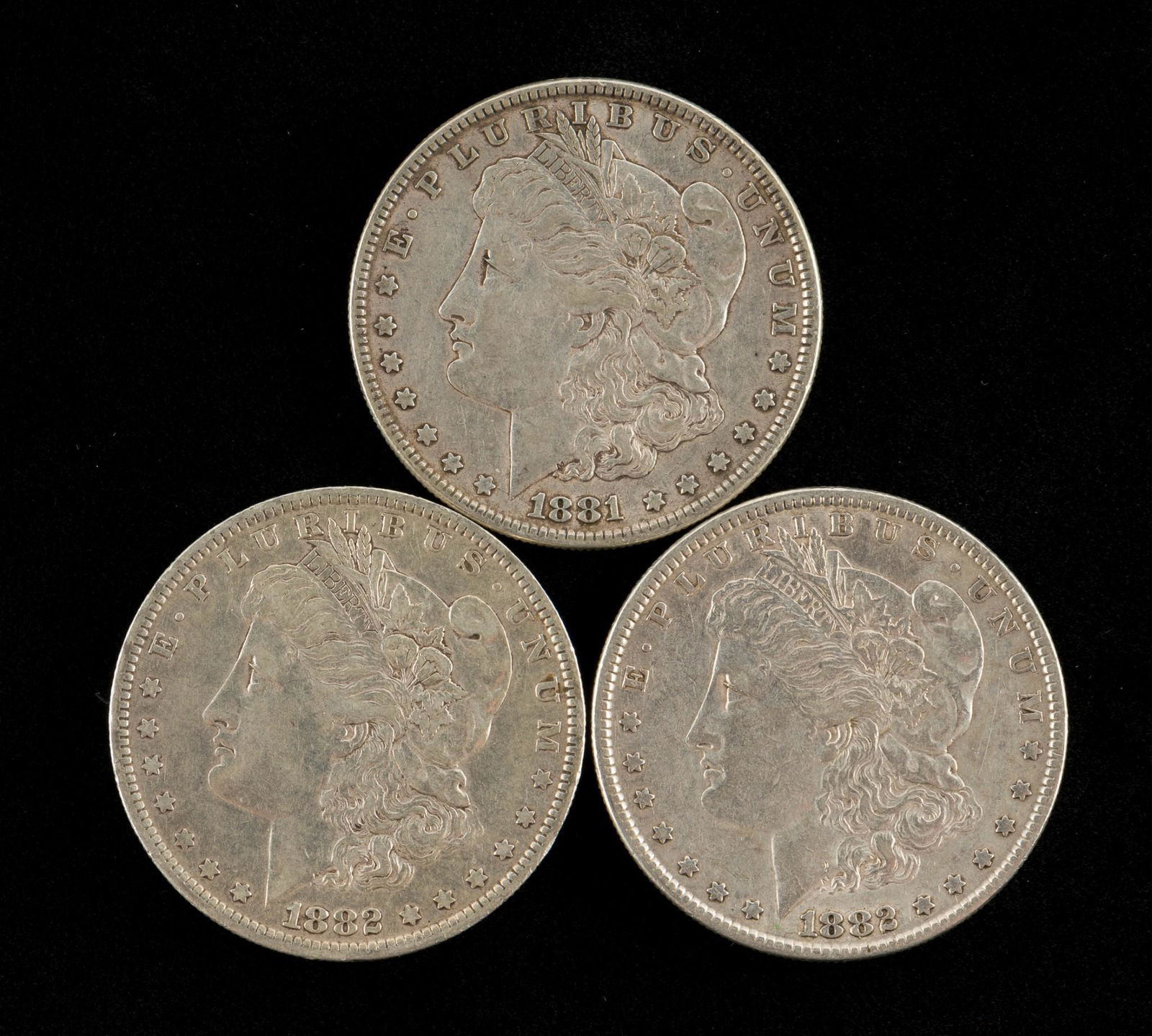 3 Morgan Silver Dollars (1 of 2)