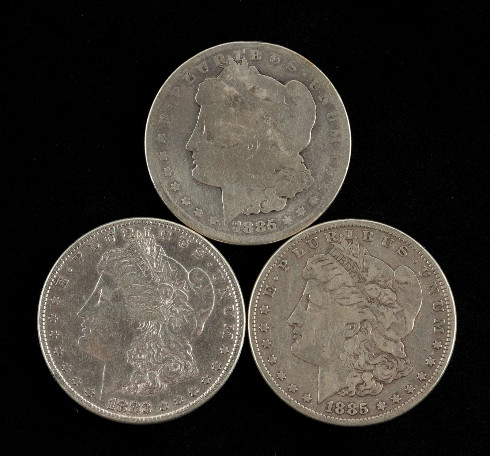 3 Morgan Silver Dollars (1 of 2)