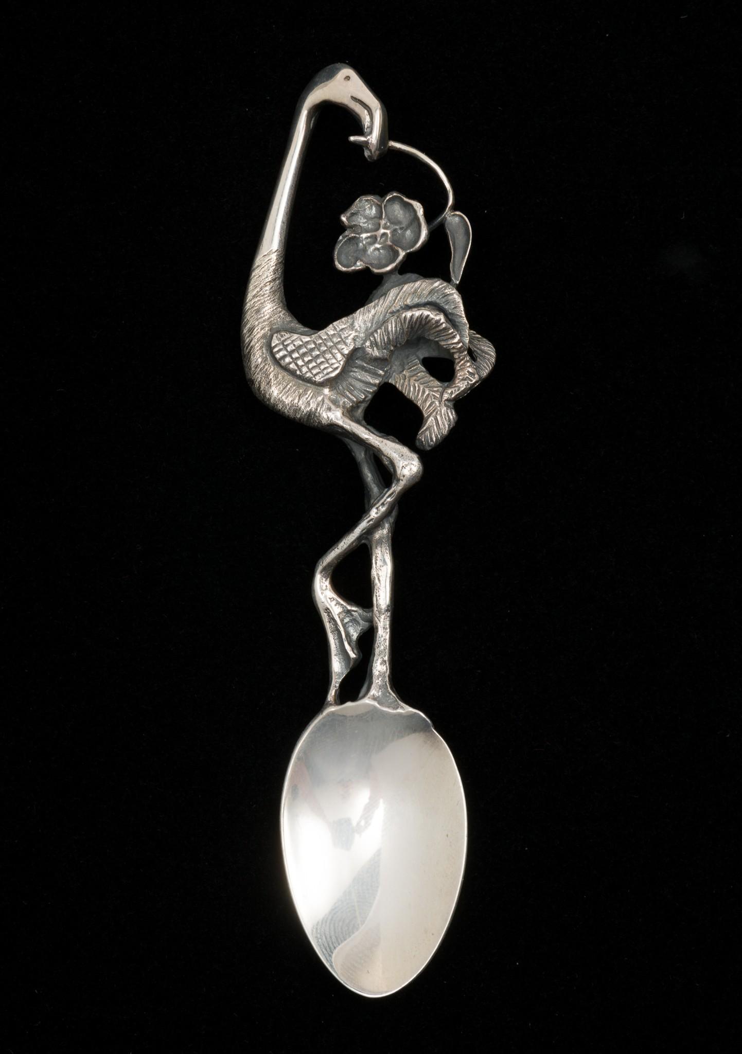 Sterling Spoon With Flamingo Handle (1 of 3)