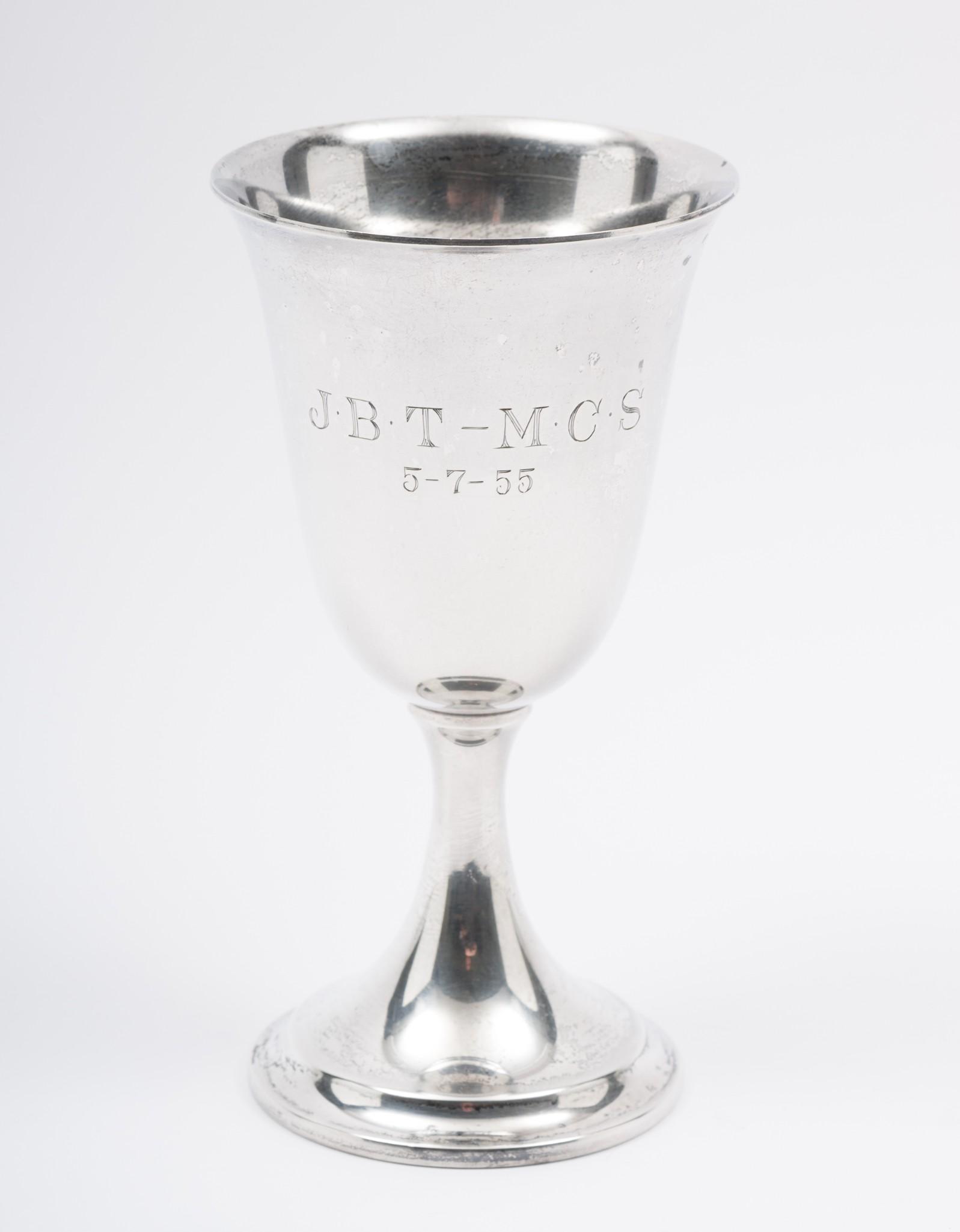 C. 1950 Dunkirk Silversmiths Sterling Chalice (1 of 6)