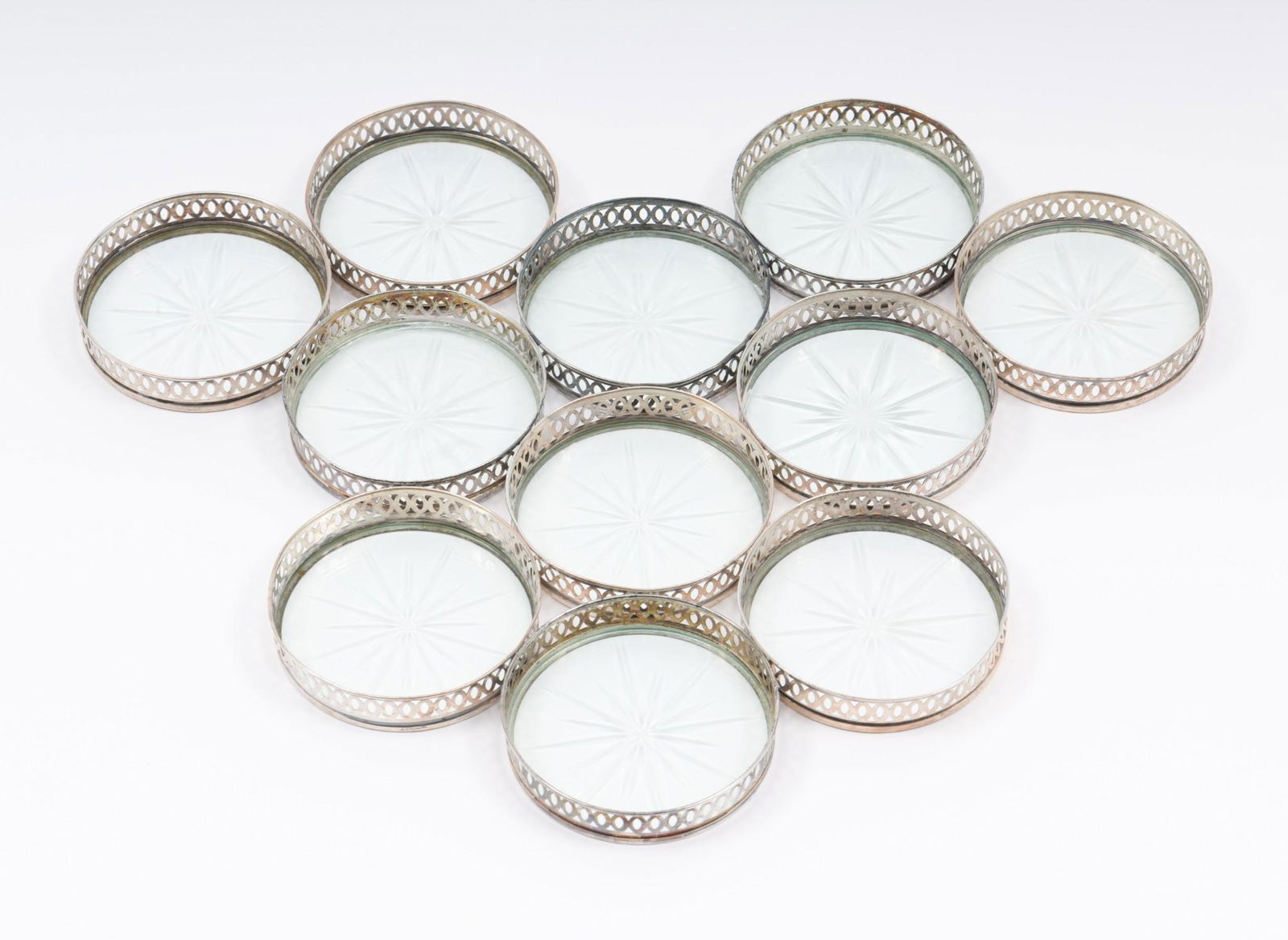 11 Sterling & Glass Coasters (1 of 4)