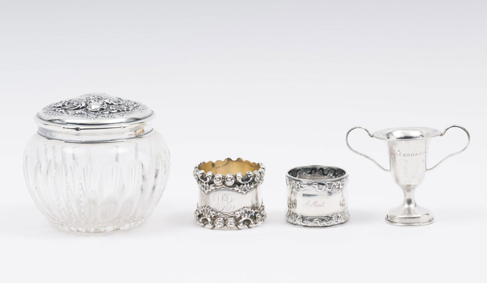 4 Sterling Items Incl. RMS Carmania Cup (1 of 10)