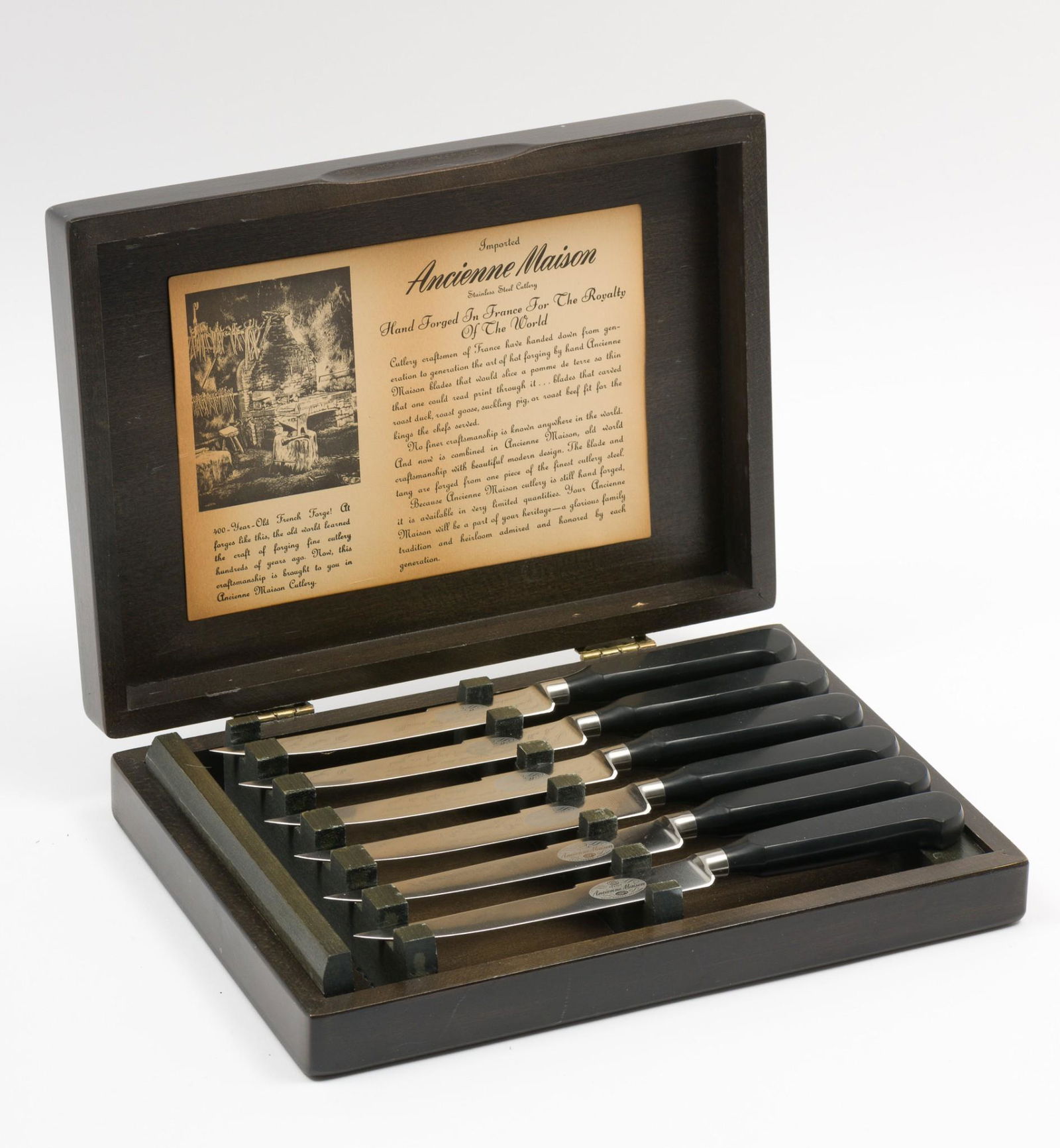 6 Ancienne Maison Stainless Steel Knives In Original Case (1 of 6)