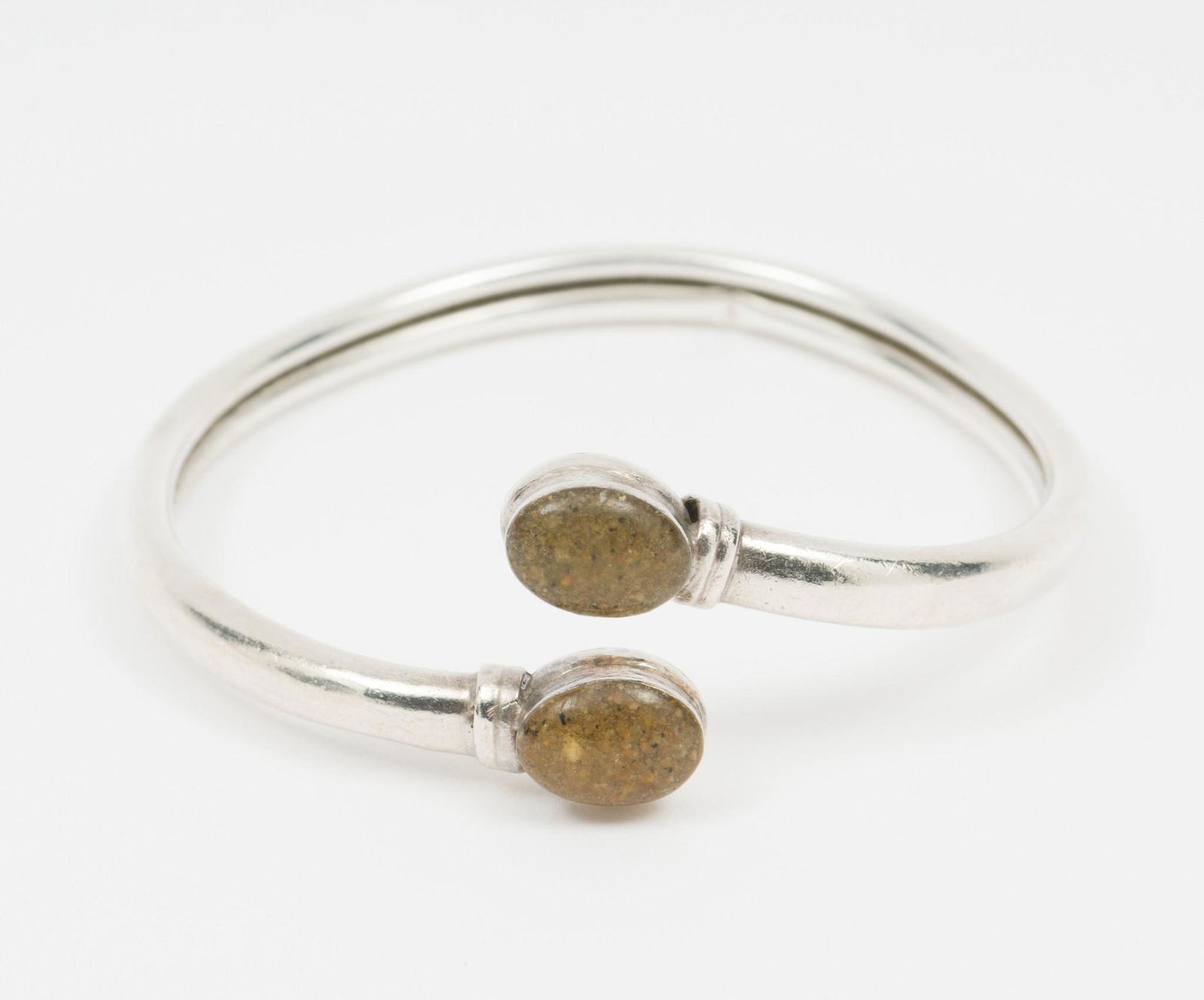 Sterling & Prehnite Bracelet (1 of 2)