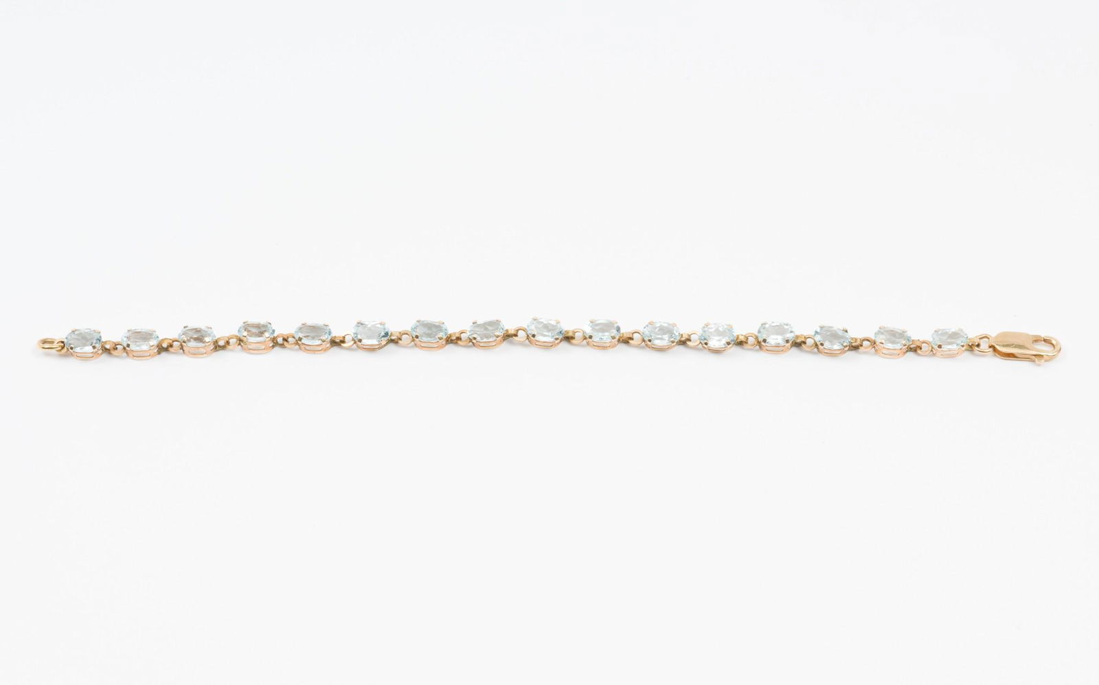14K Gold & Blue Topaz Bracelet (1 of 3)