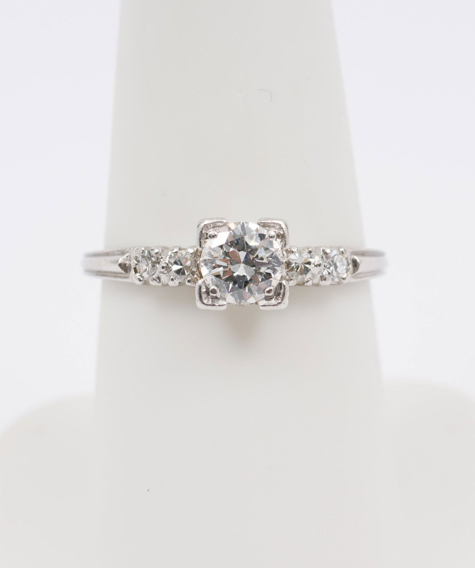 18K White Gold and .70 CTW Diamond Ring (1 of 4)