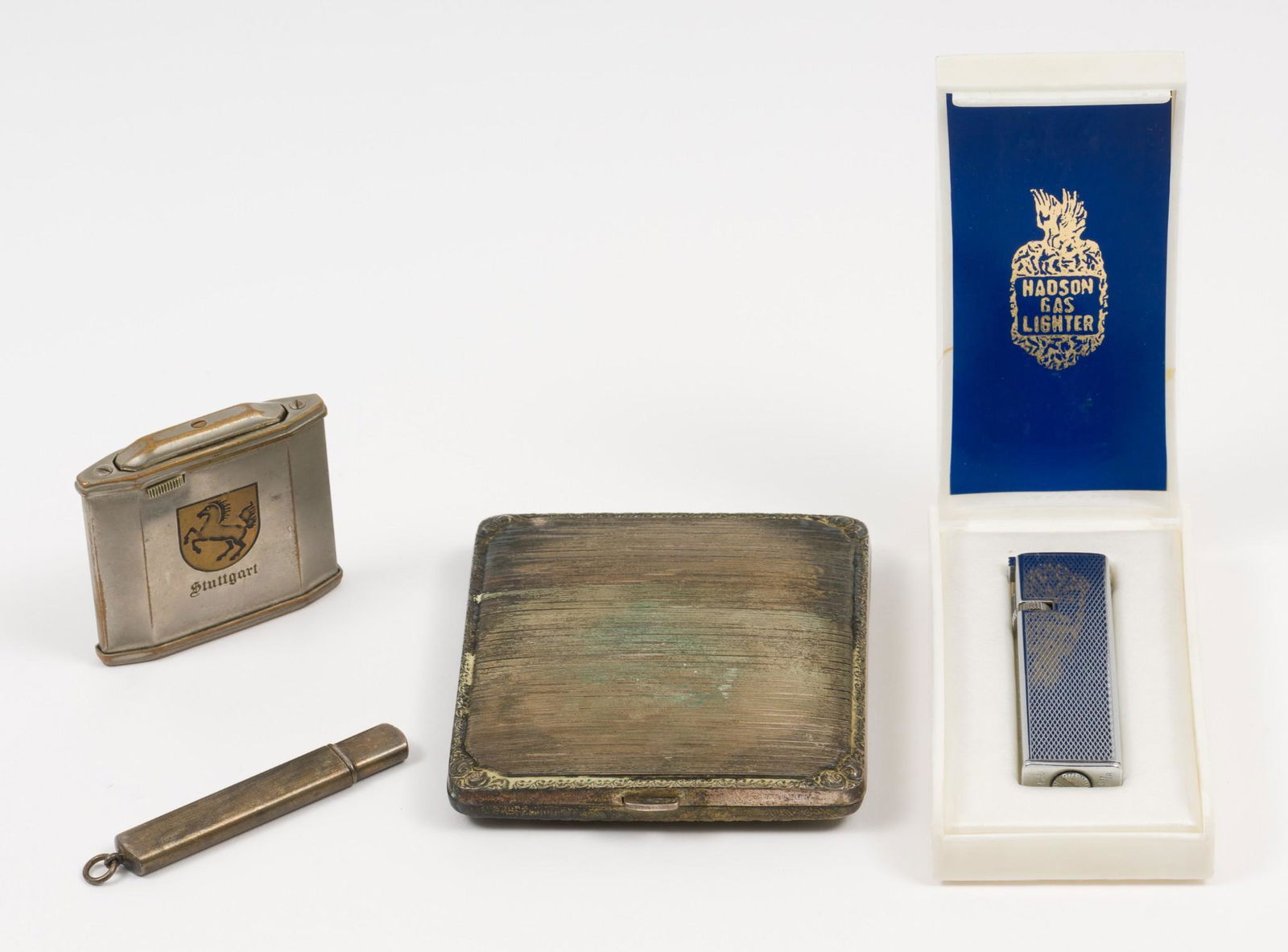 Vintage lighters, Cigarette Case, and Pencil (1 of 12)