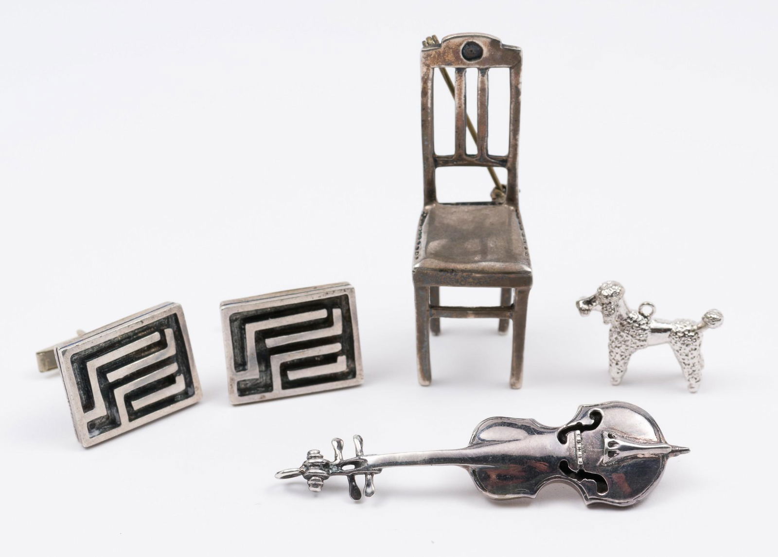 5 Pcs Vintage Jewelry Incl Sterling (1 of 9)