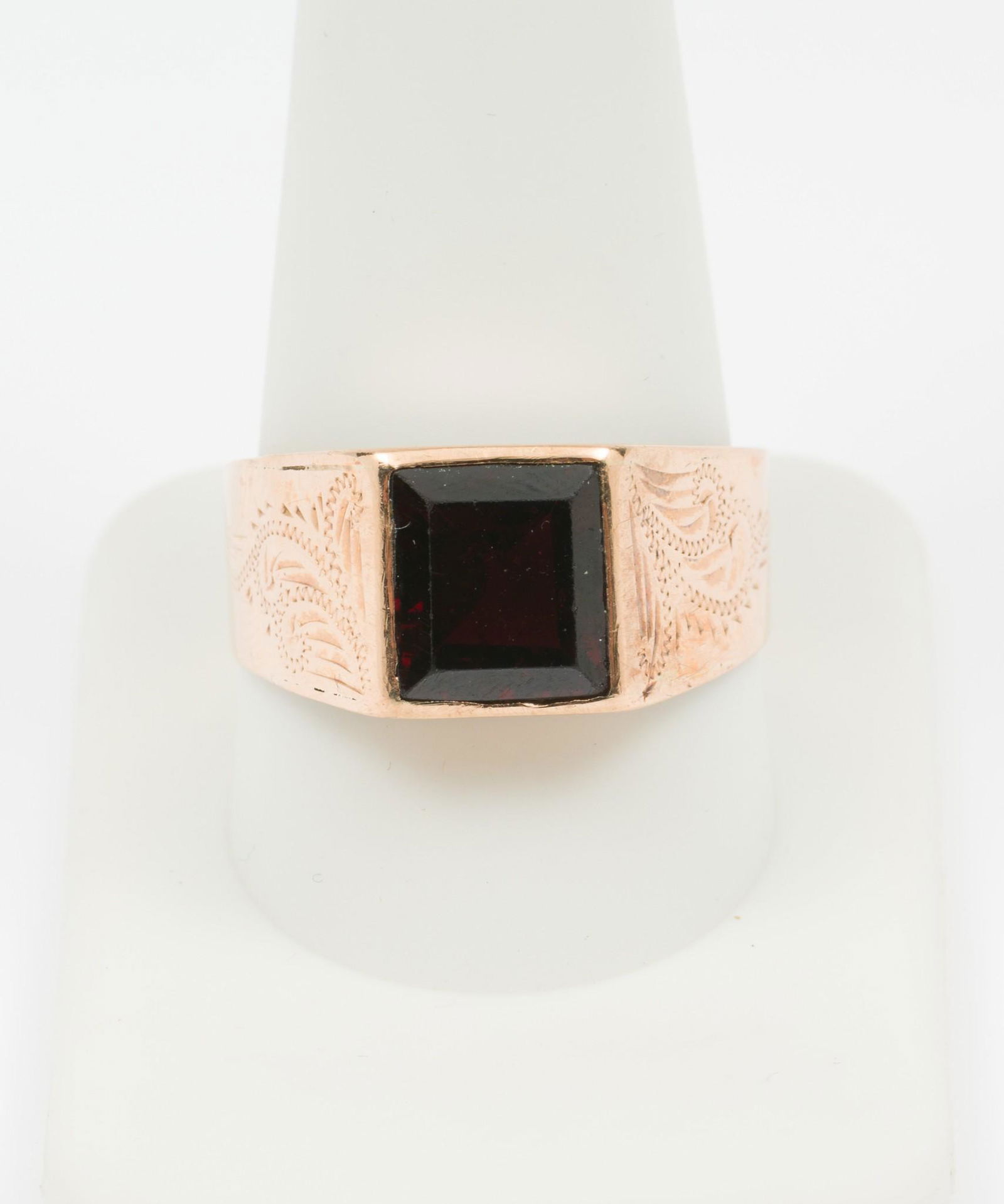 Antique 14K Gold & Garnet Gentleman's Ring (1 of 4)