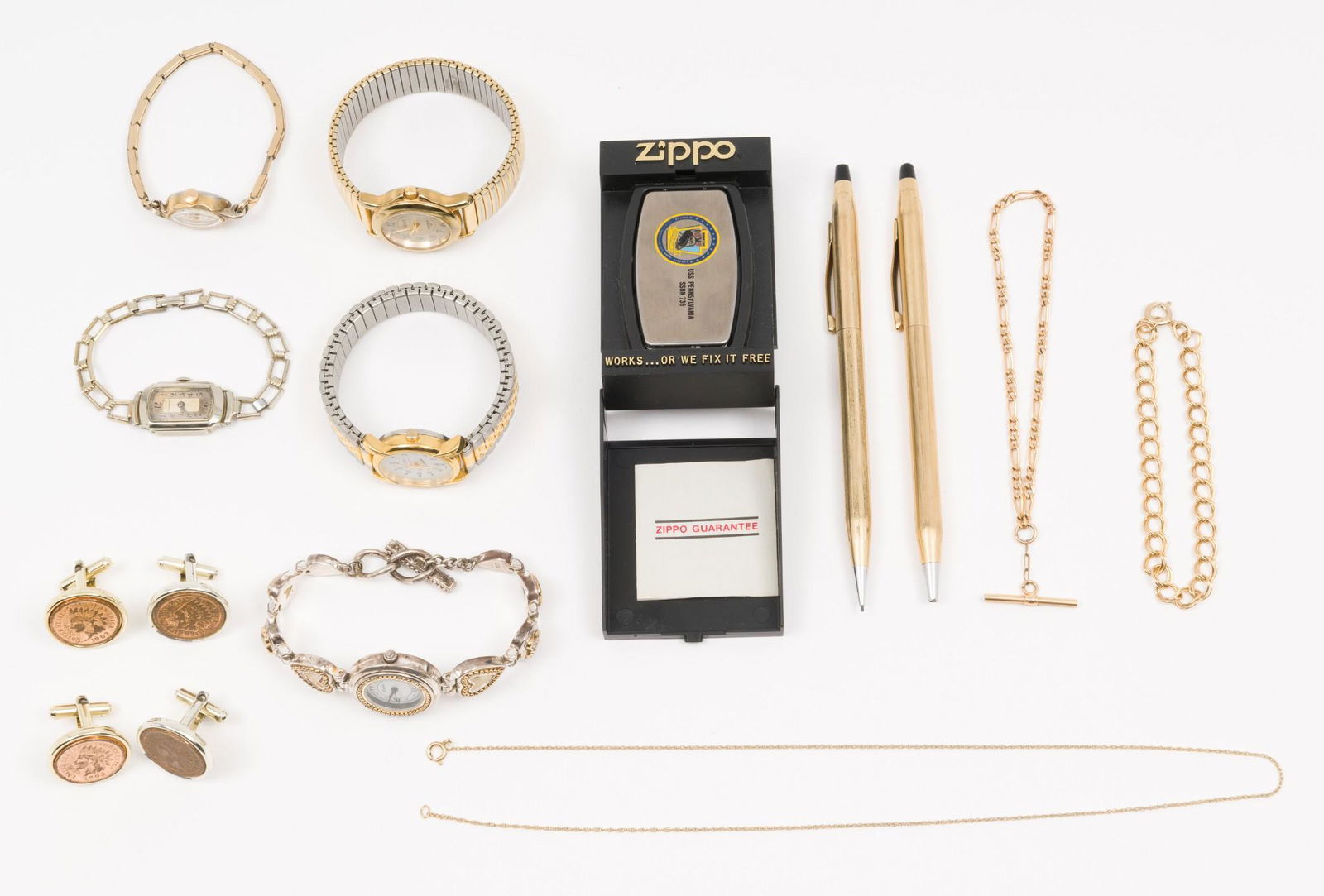 11 Pcs Vintage Jewelry & Watches (1 of 14)