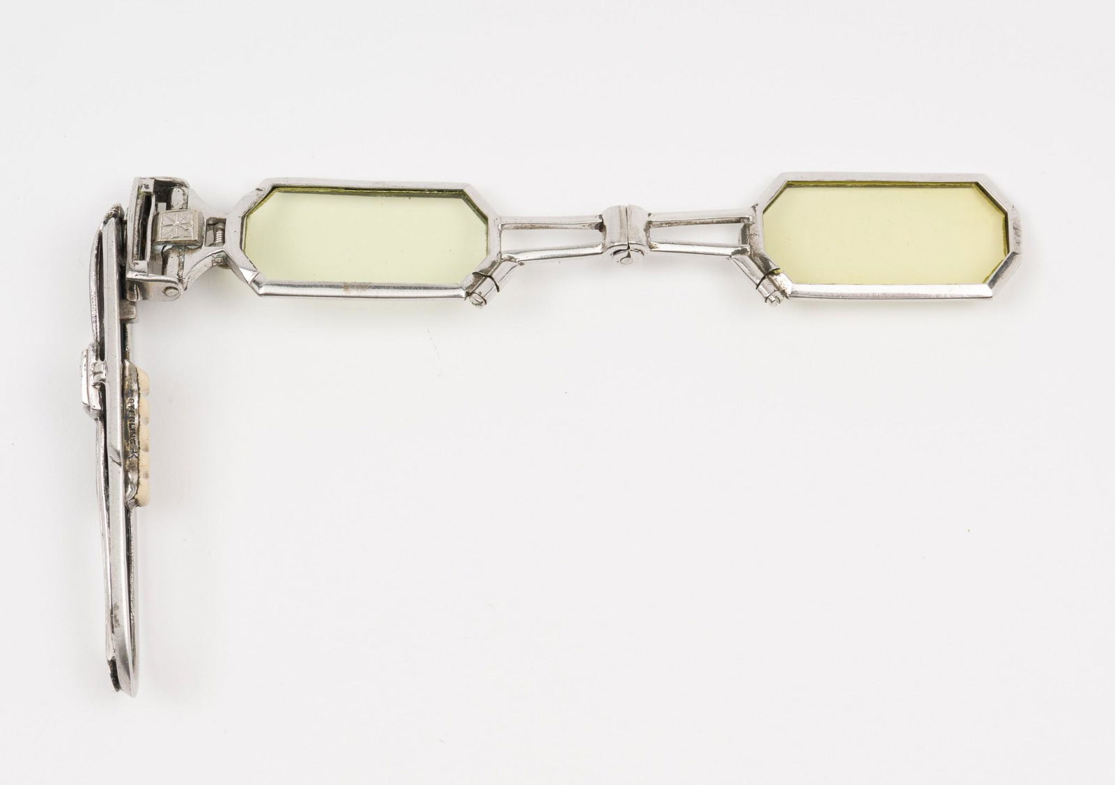 Antique Folding Sterling Eyeglasses (1 of 4)