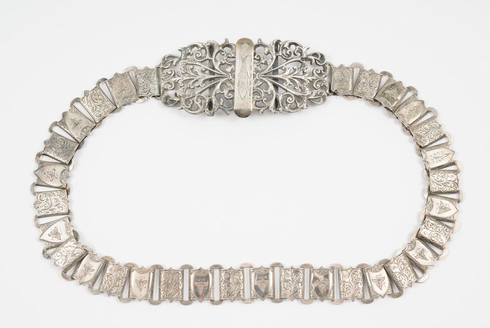 1913 H&T English Sterling Silver Belt (1 of 6)