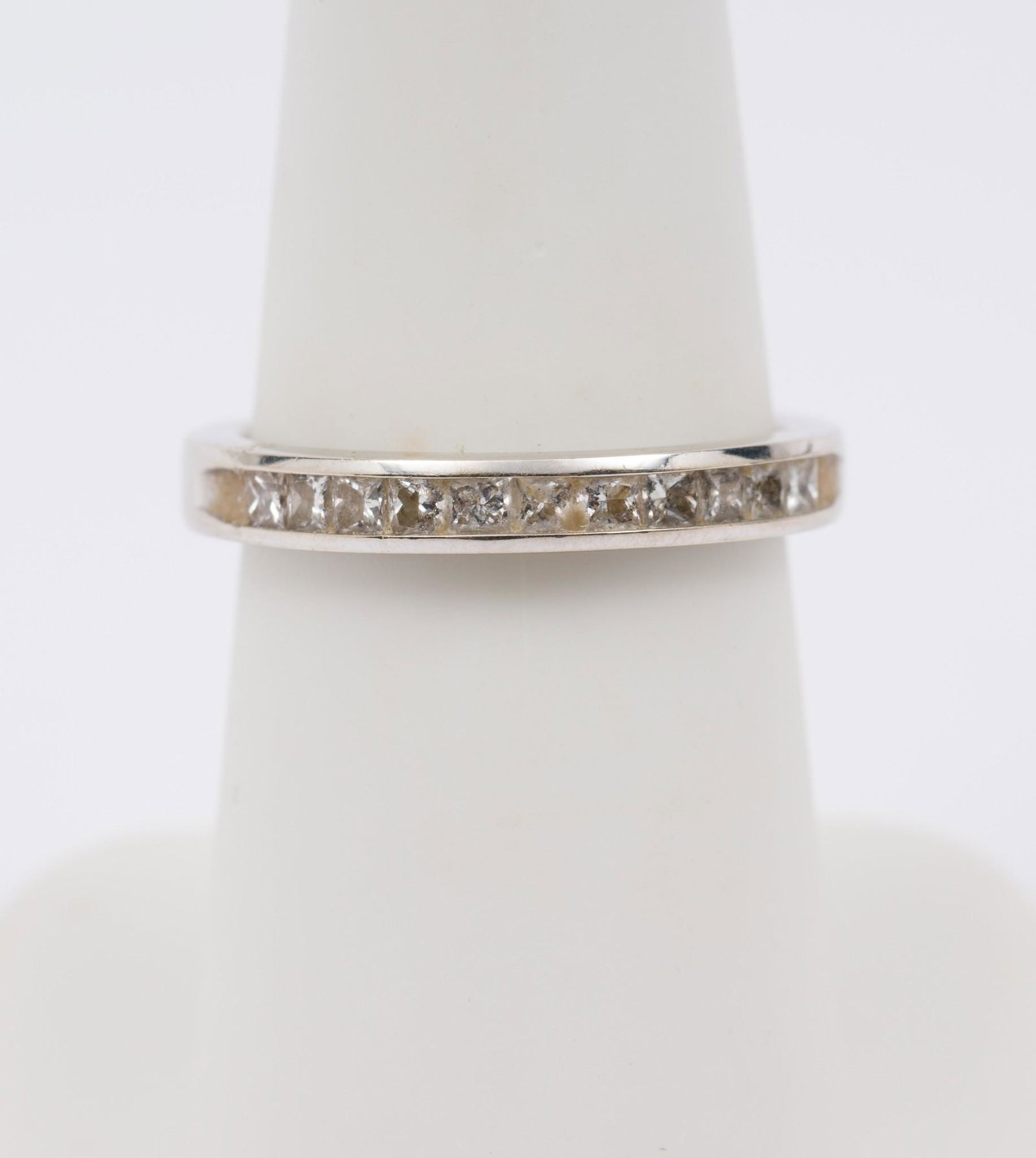 14K White Gold & Diamond Band (1 of 4)