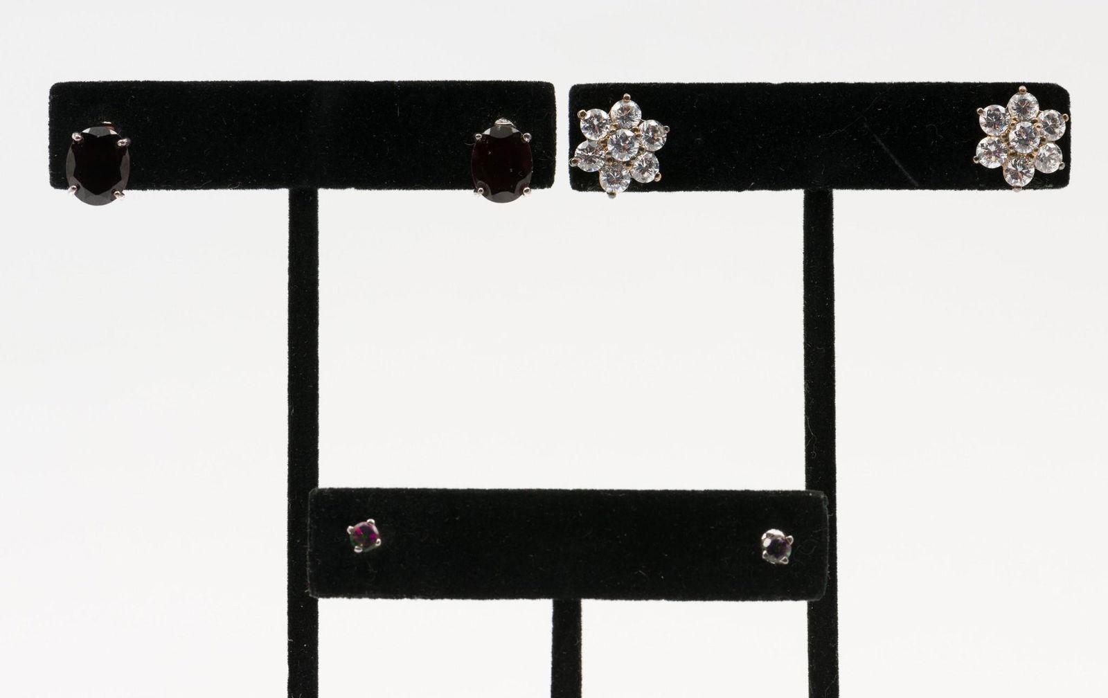 3 Pairs of Gemstone Earrings (1 of 10)