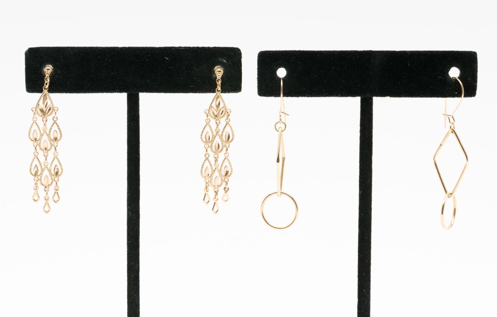 2 Pair of 14k Gold Earrings (1 of 3)