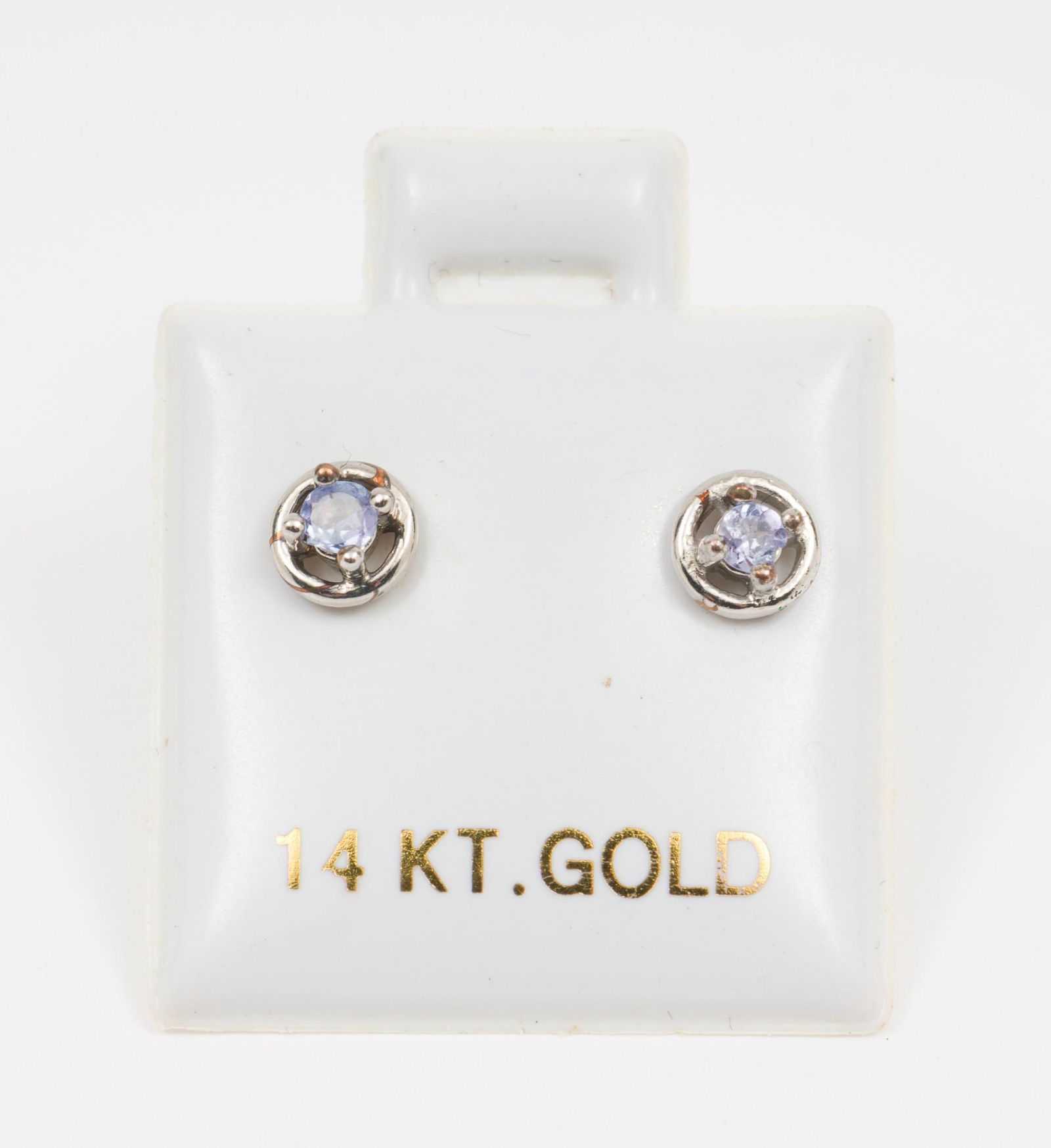 14K White Gold & Tanzanite Earrings (1 of 3)