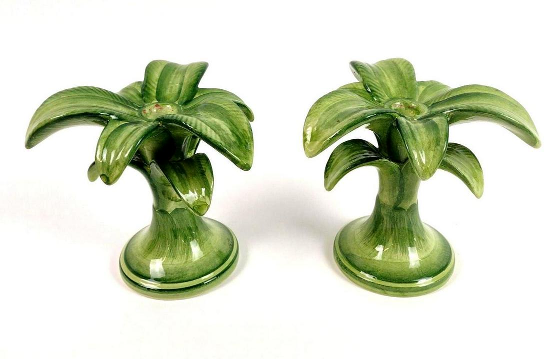 Pr Scully And Scully Palm Tree Candle Holders (1 of 2)