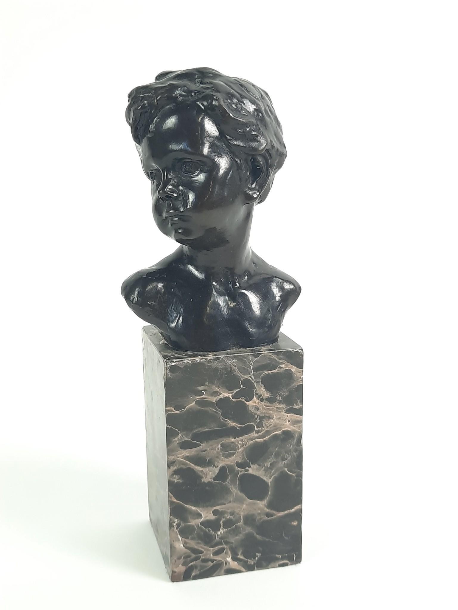 Fix-Masseau Bronze Bust of a Boy Sculpture (1 of 3)