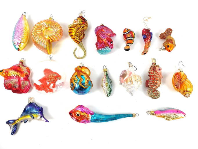 17 Sea Life Christmas Ornaments